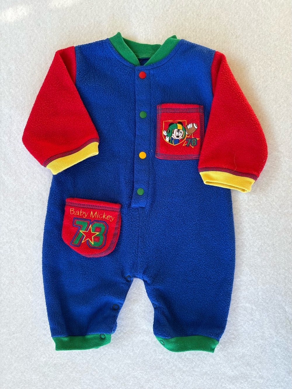 Vintage Mickey Fleece Romper